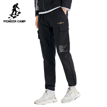 Pioneer Camp de Cauzalitate Pantaloni Barbati Negru, Drept, Cu Buzunare Streetwear Fitness Pantaloni pentru bărbați AXX908516
