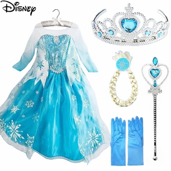 Disney Frozen Elsa Rochia Annei Rochii de Printesa Rochie de Petrecere pentru copii Pentru Copii Regina pentru Sugari, Costume Petrecere Vestidos de Halloween