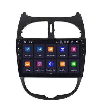 4G+64GB AOTSR Android 10.0 Pentru Peugeot 206 2000-2016 Masina cu Radio unitatea de cap multimedia player Audio-Video de Navigare GPS