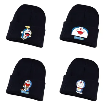 Joc Doraemon Tricotate pălărie Cosplay palarie Unisex Imprimare Adult Casual Bumbac pălărie adolescenți iarna Tricotate Capac