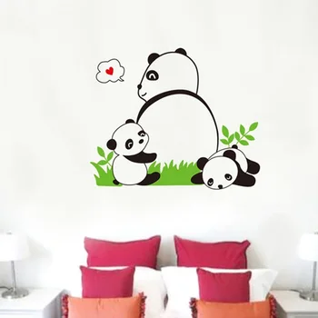 Desene animate panda Copil de Perete Autocolant pentru copii, camera pentru Copii pepinieră decor de Artă Murală Decalcomanii tapet decor acasă autocolante drăguț
