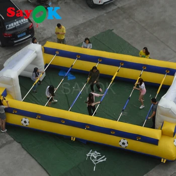 8x5m Umane Fotbal de Masă gonflabile Fotbal Gonflabil Teren de Fotbal Joc în aer liber pentru uz Comercial