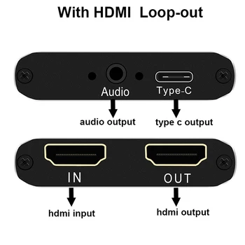 30 de cadre HD Card de Captura Video 1080p Game Capture Card Driver-free Portabil HDMI USB tyepe c hdmi