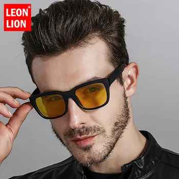 LeonLion 2021 Lux Polarizat Ochelari De Soare Patrati Bărbați Din Plastic Retro Clasic De Ochelari De Epocă În Aer Liber Conducere Oculos De Sol