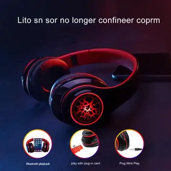NOI B39 Căști de Lumină LED Wireless Headset Sport Căști Bluetooth Subwoofer Universal Pliere