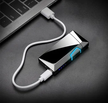Plasma Electric Bricheta USB Pentru Tigara Fumat Dublu Arc Windproof