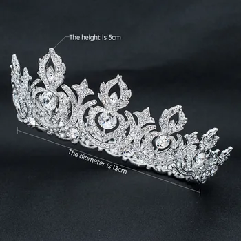 Real Austriac de Cristal Stras Mireasa Full Printesa Tiara Coroana, Diadema Femei Nunta Accesorii de Par, Bijuterii SHA8642