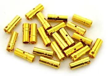 Toată Vânzare 100buc/lot 3.5 mm Gold Banana Conector Plug-in Pentru ESC Baterie Motor ESC (50 de perechi) (200pcs/lot de 100 de pereche)