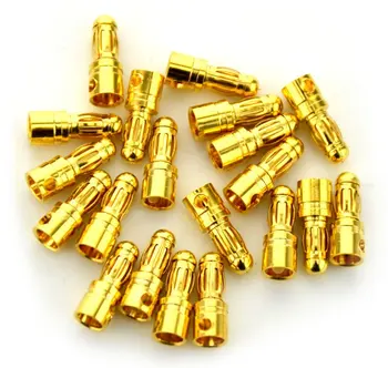 Toată Vânzare 100buc/lot 3.5 mm Gold Banana Conector Plug-in Pentru ESC Baterie Motor ESC (50 de perechi) (200pcs/lot de 100 de pereche)