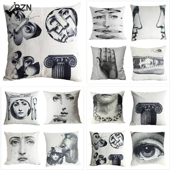Femeile italiene Serie de Arta Portret Lenjerie de pat din Bumbac Perna Decorativa Capac pentru Camera Pernă Acasă Hall Decor Pernele de Acoperire 45X45CM