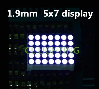 1.9 MM 5X7 led alb anod Comun LED-uri Matrice de puncte Digital Tub Modulul 5*7 digital tub