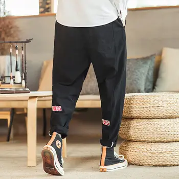 MrGoldenBowl Bărbați Straight Pantaloni Harem coreean Om Liber Glezna-Lungime CargoTrousers Streetwear Toamna Moda de sex Masculin Pantaloni Casual