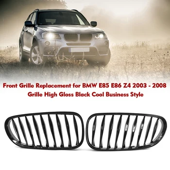 Grila fata Înlocuitor pentru BMW E85 Z4 E86 2003 - 2008 Grila High Gloss Black Cool Bussiness Stil Accesorii Auto