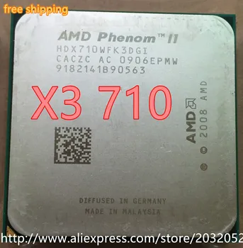 AMD Phenom II X3 710 2.6 GHz, Socket AM3 938-pin Procesor 95W Triple-Core de 1,5 M Desktop CPU în stoc 710 poate lucra