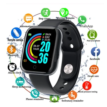 Ceasuri inteligente Impermeabil Sport Pentru Android IOS Smartwatch Heart Rate Monitor Tensiunii Arteriale Funcții Pentru Femei Barbati Smartwatch