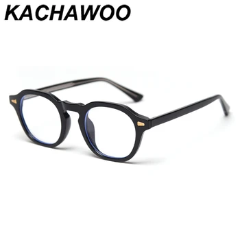 Kachawoo femei retro ochelari anti-lumina albastra clar negru transparent miopie rame de ochelari barbati miop de înaltă calitate TR90