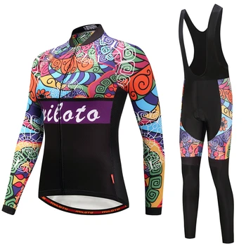MILOTO echipa de ciclism de îmbrăcăminte pentru femei cu maneca lunga jersey ciclism rapid-uscat biciclete de munte de haine respirabil biciclete sport