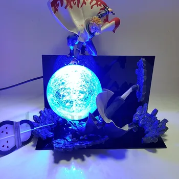 Naruto Namikaze Minato VS Obito Rasengan DIY LED Lumina de Noapte Anime Naruto Shippuden Uchiha Obito Efect Led Lampă de Masă