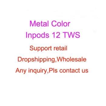 Metal de Culoare inPods 12 TWS Căști fără Fir Căști Bluetooth 5.0 Sport Căști Auriculare pentru dropshipping