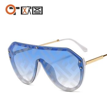 New sosire 2021 futurist ochelari de soare femei bărbați mari și ovale de moda fendii ochelari de soare supradimensionați festival oculos de sol feminino